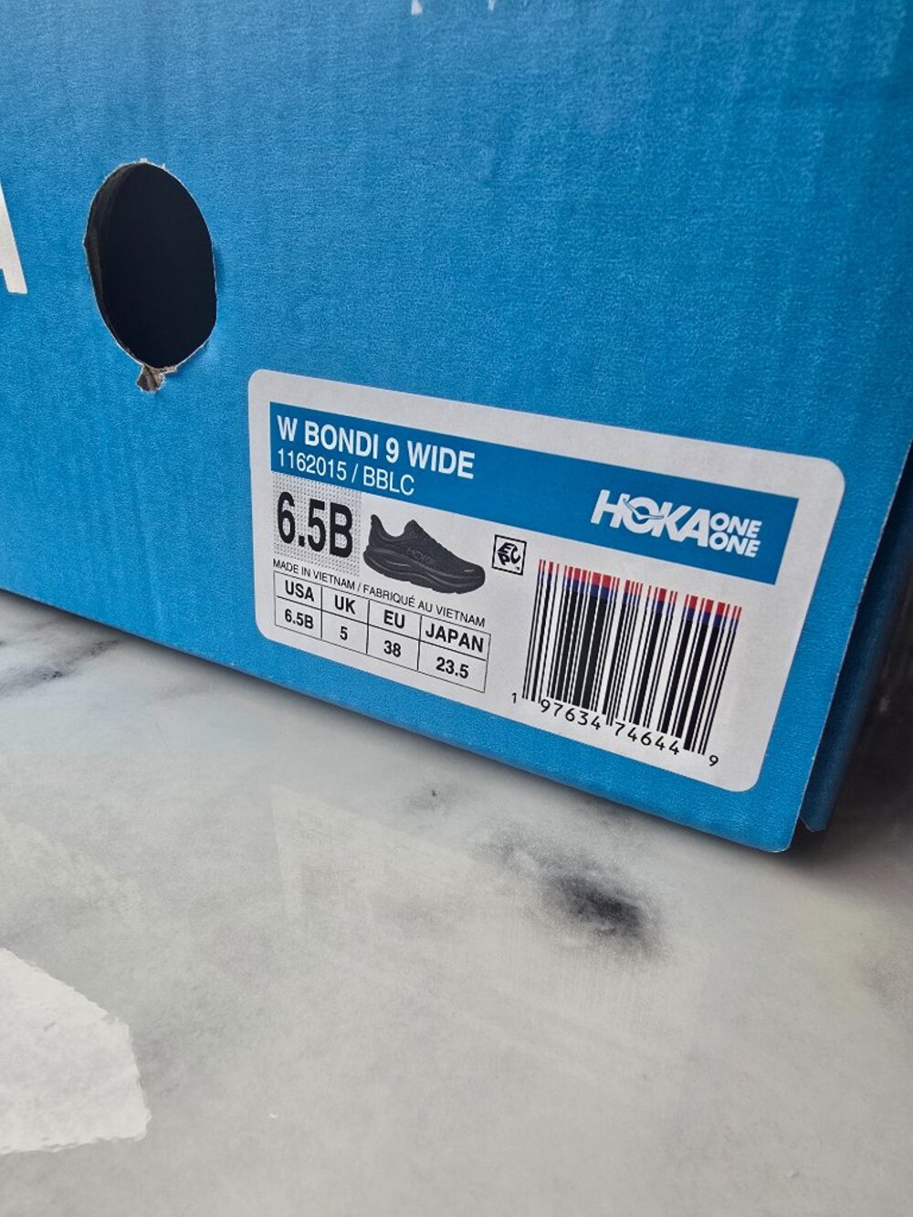 Brand New HOKA Bondi 9 Woman’s Black | Running Walking Shoes - Picture 4 of 6